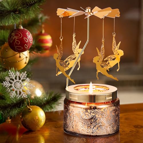Mothers Day Gifts for Mom Wife Daughter Sister, Birthday Gifts for Women, Unique Candle Gift for Friends Women, Rotatable Scented Candles Gift for Mothers Day Anniversary Christmas (Girl with Wings) - size: Girl with Wings
