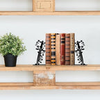Cute Book Ends for Shelves – Decorative Dagger-Themed Bookends for Shelves, Unique Bookends for Home, Office, or Gift – Sturdy Metal Book Ends Decorative