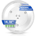 Microwave Plate Replacement 14 1/8 inch Fits W10531726 Whirlpool Microwave Glass Plate - Exactly Replaces Rotating Microwave Turntable Plate - Durable Oven Dish Tray For Better Cooking And Reheating - size: 14.18"