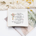 Christian Bible Verse Prayers Jewelry Dish Gift for Women, 4" Ceramic Jewelry Tray, Christian Inspiration Gifts - Mother's Day, Birthday, Religious Gift - Communion, Confirmation Gifts for Daughter - color: Christian Bible Prayers