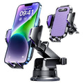 VANMASS [True Military-Grade] Car Phone Holder [Upgraded Suction & Clip] Cell Phone Mount for Dashboard Windshield Vent Truck Cradle Dash Stand for iPhone 16 Pro Max 15 14 13 12 Android, Purple - color: Purple
