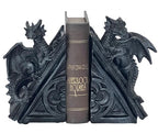 Bellaa Gothic Dragon Stone Finish Medieval Bookends - color: Z Black