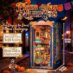 Cutefun Book Nook Kits for Adults Mexican Art and Culture, DIY Miniature Dollhouse Kit for Bookshelf Insert Decor with LED, 3D Wooden Puzzle Booknook for Teens Creative Gifts (Plaza de Los Muertos) - style: Plaza de Los Muertos