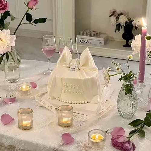 Clear Glass Votive Candle Holders Set of 20, Ribbed Tea Light Candle Holder Set for Tea Light Candles, Decorative Tealight Holder for Wedding Table Decor,Dining Room, Valentine's Day, Birthday(2 Size) - color: Clear