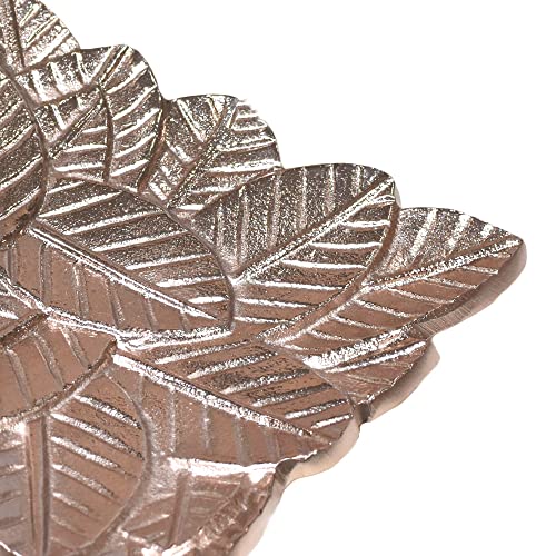 BBH Home's Handmade Bronze Novelty Shaped Aluminium Tray 6.88 x 6.88 x 0.78 AMBBVK043AB2020 - color: Bronze
