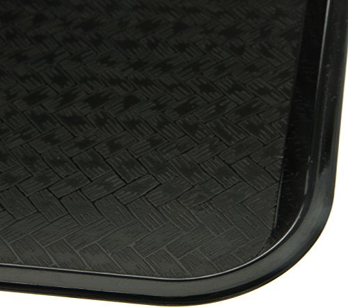 Carlisle FoodService Products CT101403 Cafe Standard Plastic Cafeteria/Fast Food Tray, NSF Certified, BPA Free, 14" Length x 10" Width, Black - color: Black