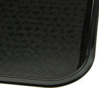 Carlisle FoodService Products CT101403 Cafe Standard Plastic Cafeteria/Fast Food Tray, NSF Certified, BPA Free, 14" Length x 10" Width, Black - color: Black
