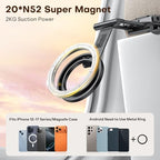 OMOTON TP02 360°Rotating for MagSafe Tripod, New Upgrade with 1/4" Screw Arca, Adjustable Magnetic Phone Tripod for iPhone 17/16/15 Pro Max Air, Foldable Selfie Stick Fits Vlog, Gym, Black Pro - color: 6-Black Pro