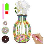 ILYUFO Diamond Art Kits for Adults, DIY Vase Diamond Art, Diamond Painting Kit, Ideal Desktop Ornaments & Thoughtful Female Gifts (Life) - color: life