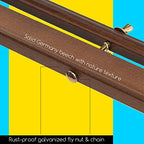 MEEDEN Easel Stand for Wedding Sign: Wood Tripod for Poster Board - Wooden Easel Standing for Display Welcome Picture - style: Walnut Color