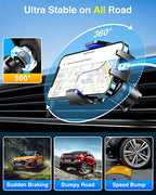 VANMASS [True Military-Grade] Car Phone Holder [Best Suction & Clip] Cell Phone Mount for Dashboard Windshield Vent Truck Cradle Dash Stand for iPhone 15 Pro Max 14 13 12 Android, Blue - color: Blue