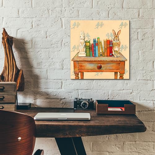 Epic Art 'Bookends' by Marvindale Acrylic Glass Wall Art, 12" x 12" - size: 12L" x 12W"