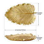 Jewelry Dish, Resin Small Leaf Shaped Ring Holder Jewelry Organizer, Trinket Dish Mini Tray for Christmas Birthday Wedding Gifts - color: Elm Leaf