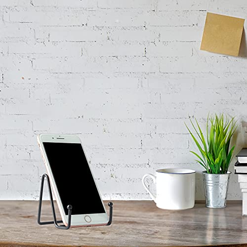 IBosins 5 Pack 3 Inch Small Plate Holder Display Stands, Mini Metal Black Frame Stand for Picture, Book, Photo Easel, Creation, Collectibles - color: Black, size: 3 Inch