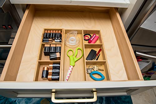 Lipper International 823 Bamboo Wood 3-Compartment Organizer Tray, 11 5/8" x 4 1/8" x 1 3/4" (Pack of 6) - color: Bamboo Wood, size: 3-Compartment (Pack of 6)