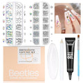 Beetles Gel Polish Nail Glue with Nail Gems Set, 15ml Nail Rhinestone Glue &120+2000Pcs Crystal Glass AB Rhinestones For Nails art, Nail Gems with Double-Ended Clean Up Nail Brush Gifts for Girls - color: 0-6-Nail Art Glue & Rhinestones Set