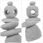 GANAZONO Simulated Rockery Stone 1.69 Inch Sandstone Sculpture for Bonsai and Zen Rock Garden Decor Stacking Stones Accent for Home and Micro Landscape