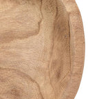 Bloomingville Hand-Carved Paulownia Wood Bowl, Natural - color: Charred Finish