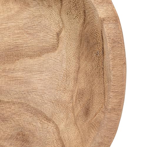 Bloomingville Hand-Carved Paulownia Wood Bowl, Natural - color: Charred Finish