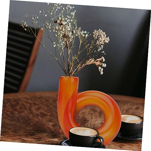 Happyyami 1pc Nordic Hydroponic Vase Unique Creative Glass Flowerpot for Home Decor Stylish Special Shaped Design for Shops Restaurants and Living Spaces