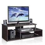 Furinno Econ Low Rise TV Stand, Espresso/Black - color: Espresso/Black
