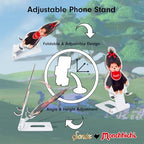 Sonix x Monchhichi Character Phone Stand | Adjustable Cell Phone Holder, Desk Stand, Dock | Monchhichi Girl - color: Monchhichi Girl