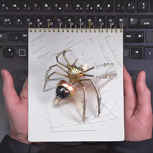 Mechanical Metal DIY 3D Insect Spider Model Brass Puzzle Assembly DIY for Family and Friends(Jumping Spider) - style: Jumping spider