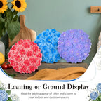 Cinnvoice 3 Pack Garden Stepping Stone Outdoor, Decorative Dimensional Resin Stepping Stones for Patio Pathway Landscaping Walkway Sculpture Yard Backyard Lawn(Hydrangea,10 Inches) - size: 10 Inches, style: Hydrangea
