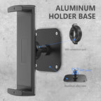 Tablet Wall Mount, Aluminum iPad Wall Mount Holder, 360° Rotation Adjustable Wall Holder Compatible with iPad Pro, Mini, Galaxy Tab, Surface Pro, Kindle, All 4.7-13" Tablets and Phones - size: Short