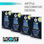 MODGY Expandable Flower Vase, Plastic Decorative Modern Foldable Printed Vases for Centerpieces for Wedding, Dining Table, Home Decor, Living Room, Bathroom, Starry Night, Vincent Van Gogh, 4 Pack - style: 4 Pack