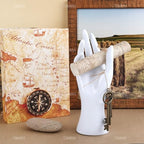 AUEAR, Female Mannequin Hand Display for Jewelry Holder Bracelet Necklace Ring Stand (White, 8.66"x2.95", 1 Pack) - color: White, size: 1 Pack