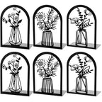 3 Pair Decorative Book Ends for Shelves, Metal Bookends, Heavy Duty Non-Slip Book Stopper for Heavy Books, Shelf Holder Supports for Home Office