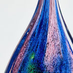 Luxury Lane Hand Blown Abstract Hollow Tear Drop Sommerso Art Glass Sculpture for Home Decor 11.5 inch Tall Centerpiece Table Decoration - size: 11.5" tall