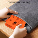 Metal Tablet Stand, Adjustable 360° Rotation Tablet Holder Compatible with 4-13" Tablet Such as iPad Pro Air, iPad mini, Tab S11 10, Surface Pro 12 (Orange) - color: Orange