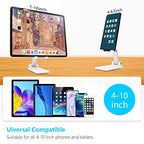 2 Pack Cell Phone Stand, Fully Adjustable Angle Height Phone Stand for Desktop, Foldable Phone Holder Compatible with All Phones 15 14 13 12 11 (Black and White) - color: D-Black & White