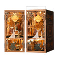 CCCDF Book Nook Kit, DIY Miniature Dollhouse Booknook Kit, 3D Wooden Puzzle Bookend Bookshelf Insert Decor with LED Light for Teens and Adults (Phantom of The Opera) - style: Phantom of The Opera