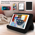 SAMHOUSING Tablet Pillow Stand - 3 Viewing Angles, Compatible with Tablets, Phones & iPad Pro 9.7, 10.5, 12.9 Air Mini 4, Kindle, E-Reader & Books (Black) - color: Black