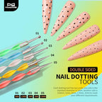 FANDAMEI Nail Art Tools, Nail Brush, 15 PCS Nail Art Brushes, 5 PCS Nail Dotting Tool, Nail Stand, Nail Holder For Painting Nails, Nail Tools, Nail Design Tools, White - color: White