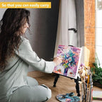 RRFTOK Art Painting Display Artist Easel Stand,Aluminum Metal Tripod Adjustable Easel for Painting Canvases Height from 17 to 66 Inch,Carry Bag for Table-Top/Floor Drawing and Displaying(3pack). - style: 66S 3-pack