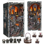 MiniCity Book Nook Kit, DIY Miniature Dollhouse Kit 3D Puzzles for Adults Tiny House Mini Home Craft Bookshelf Nook Puzzle Book Decor Gifts for Teenagers Book Lovers (Haunting Relics) - style: Haunting Relics