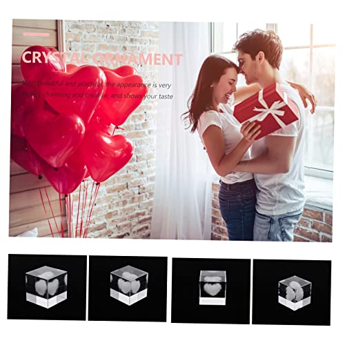 LIFKOME Cloud Crystal Ornament for Home Decor Elegant Table Decoration for Living Room Bedroom Office for Valentine Day