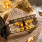 Real Cicada Specimen - Tiger-Striped Cicada Encased in Clear Resin Block,Perfect for Science Education, Oddities Collectors, and Biology Enthusiasts(Cicada Specimen) - color: Cicada Specimen