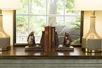 Creative Co-Op Bunny Rabbit Bookends, Set of 2, Bronze Finish - color: Bronze Finish
