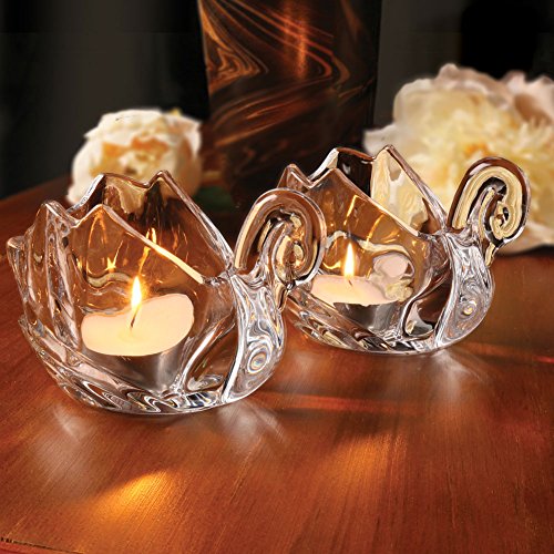 Godinger SWAN VOTIVE HOLDER - SWAN VOTIVEHOLDER PAIRS