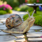 Garden Snail Sculpture, Reptile Resin Sculpture, Suitable for Outdoor Courtyard Pond Garden Lawn Decor Landscape, is The for Garden Enthusiasts (4 inches) - size: 4inch