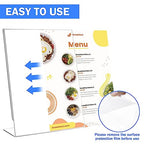 12 Pack Acrylic Sign Holder 8.5 x 11 Slant Back Acrylic Stands for Display Plexiglass Clear Acrylic Display Stands for Ad Frame, Picture Photo Frames, Promotions, Restaurants, Office, Store - size: Vertical 12 Pack 8.5x11''