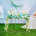 Gold Flower Stand for Table: 23.6” Tall Centerpiece Stand for Wedding Table Reception Floral Center Pieces with Home Decoration Party Event 2 PCS - size: 23.6 INCH-2PCS