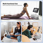 AboveTEK Tablet Pillow Stand for Bed, Hands-Free 360° Adjustable iPad Pillow Holder for Lap Reading w/Soft Bean Bag, Ideal Gift for Mom, Fits 4.7" to 12.9" Tablet, Phone, Kindle - Gray - color: Gray