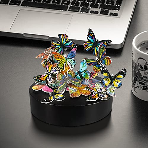 Desk Sculpture Butterflies Desktop Stress Relief Toy Fidget Toy for Anxiety Office Gift (22pcs Butterflies) - style: 22pcs Butterfly