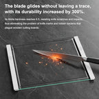 Tempered Glass Cutting Board with Juice Groove - 16x12 Inch Kitchen Cutting Board with Silicone Non-Slip Feet, Easy to Clean & Dishwasher Safe - Ideal for Vegetables, Fruits, Bread, Meats (White) - color: White